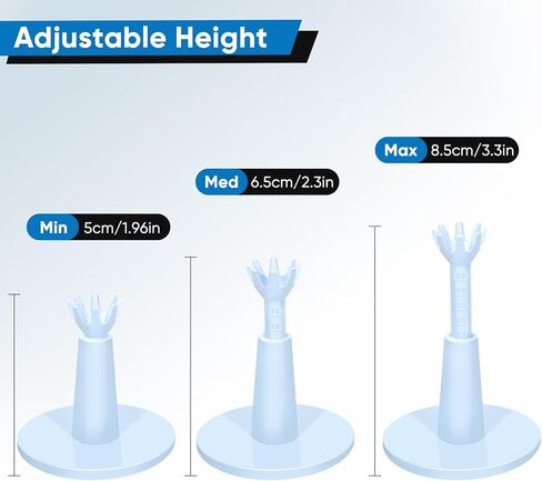 Adjustable Golf Tees - Unbreakable Rubber Golf Tees for Mats & Driving Range Tee, Flight Path Golf Simulator Tees Golf Accessories - 3 Pack in Saudi Arabia