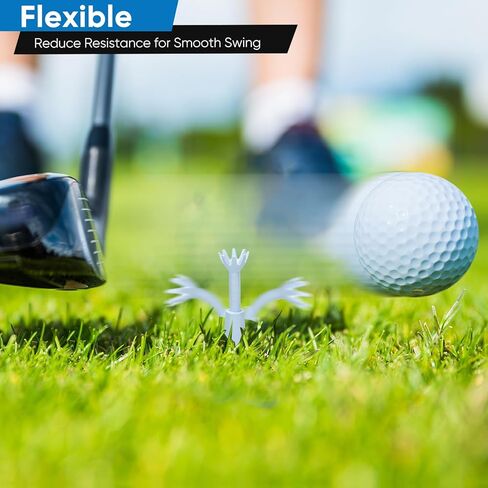 Adjustable Golf Tees - Unbreakable Rubber Golf Tees for Mats & Driving Range Tee, Flight Path Golf Simulator Tees Golf Accessories - 3 Pack in Saudi Arabia
