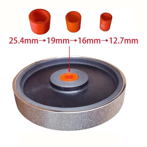 6 Inch Diamond Grinding Wheel 150x25x25.4mm Electroplated Parallel Jade Carbide Alloy Steel Grinding Tool with Reducing Sleeve(2000) in Saudi Arabia