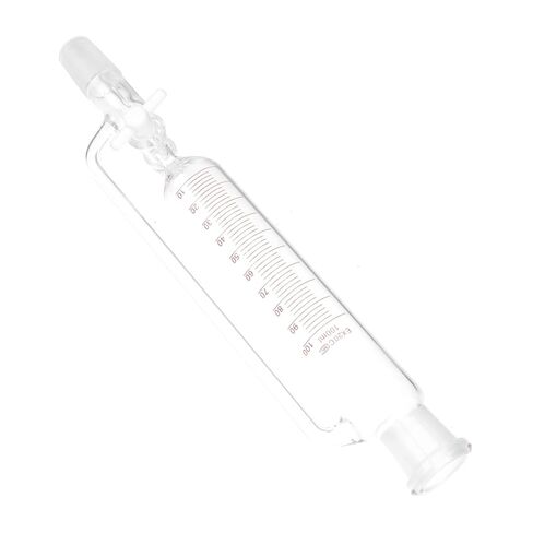 Cylindrical Separatory Funnel with PTFE Stopcock Laboratory Distillation Device for Liquid Separation Design for Scientific Experiments and Education in Saudi Arabia