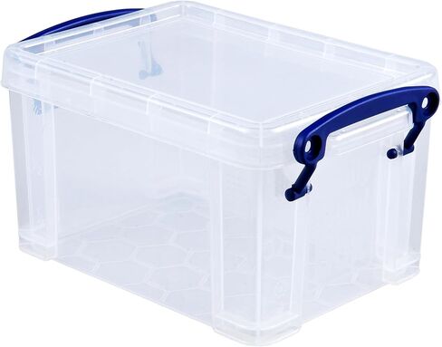 مربع مفيد حقًا 1.6 لترات حاوية تخزين مع غطاء مقبض ومقطع قفل للمشوطين للمنزل والألن in Kuwait