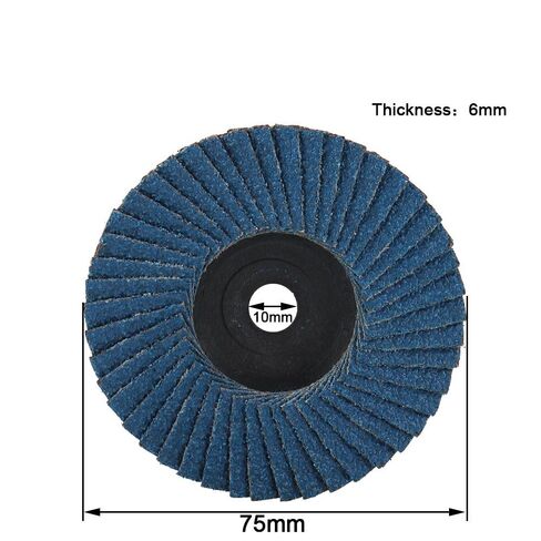 3pcs Grinding Wheels Blades Wood Cutting 3 Inch, ID 10mm Blue/Red Flap Discs Angle Grinder Accessories(Red)(Blue) in Saudi Arabia