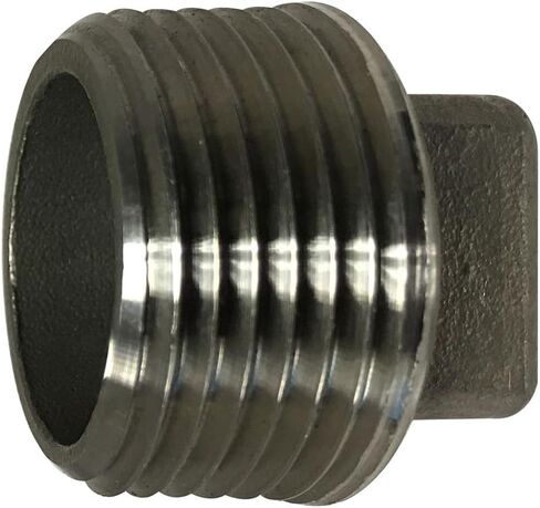 MIDLAND INDUSTRIES 62653 Cored Square Head Plug, 1/2-in Male NPT, Stainless Steel, 150 lb in Saudi Arabia