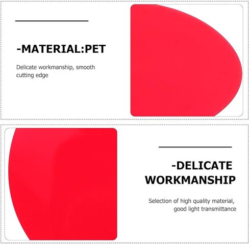 Toddmomy 10Pcs Sunset Light Correction Film Sheets for Photography and Photo Studio Lighting, Red 66Mm Colored Lighting Gels for Atmospheric Ambiance and Outdoor Photo Light Enhancement in Saudi Arabia