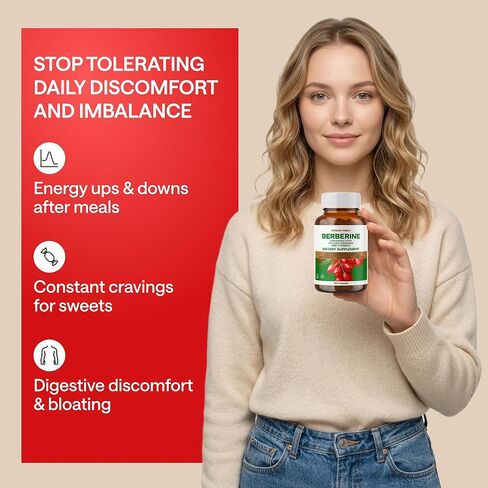 WONDER FAMILY Berberine 500 mg GLP-1 Weight Loss Supplement – Berberine HCl with Ceylon Cinnamon, Probiotics, Vitamin D3 & K2 – Glucose Metabolism & Appetite Support – 1 Pack - 60 Capsules in Saudi Arabia