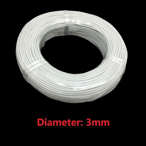 Infrared Carbon Underfloor Heating Cable - 10-100m Warm Floor Heating Wire, 24K 17ohm/m, Efficient Heating Solution 1pc(3MM*100 M) in Saudi Arabia