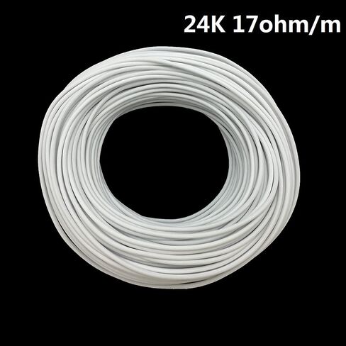 Infrared Carbon Underfloor Heating Cable - 10-100m Warm Floor Heating Wire, 24K 17ohm/m, Efficient Heating Solution 1pc(3MM*100 M) in Saudi Arabia