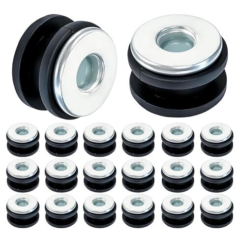 10 PCS Motorcycle M6 Rubber Grommets Bolt, Motorcycle Rubber + Steel Buffer Washer Replacement Accessories for Most Fairings Cowling in Saudi Arabia