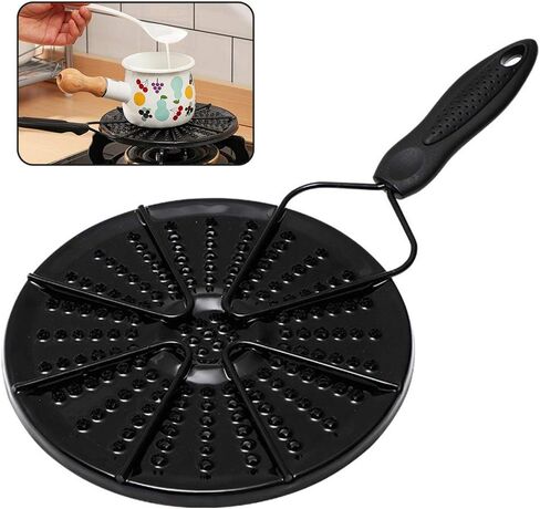 موزع الحرارة المنزلي، أداة المطبخ، ملحقات موزع الحرارة، لوحة توزيع الحرارة الآمنة ومخفض اللهب (أسود) in Kuwait