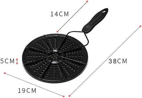 موزع الحرارة المنزلي، أداة المطبخ، ملحقات موزع الحرارة، لوحة توزيع الحرارة الآمنة ومخفض اللهب (أسود) in Kuwait