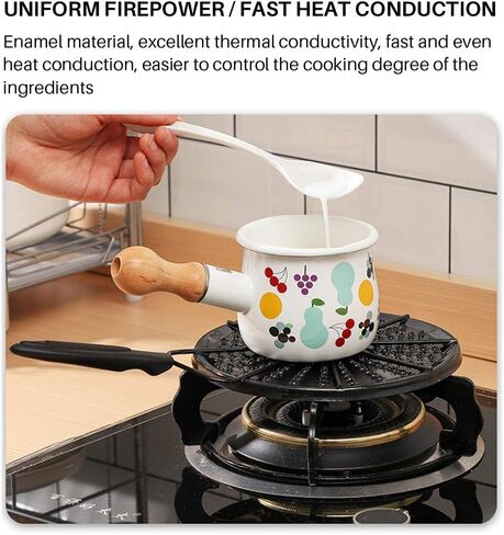 موزع الحرارة المنزلي، أداة المطبخ، ملحقات موزع الحرارة، لوحة توزيع الحرارة الآمنة ومخفض اللهب (أسود) in Kuwait