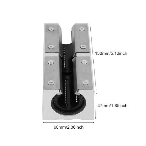 Generic Linear Motion Aluminum Ball Bearing Slide Block, Strong Bearing Capacity, Low Noise, Silent Equipment Compatible, for Transmission Device with Oil Lubrication in Saudi Arabia