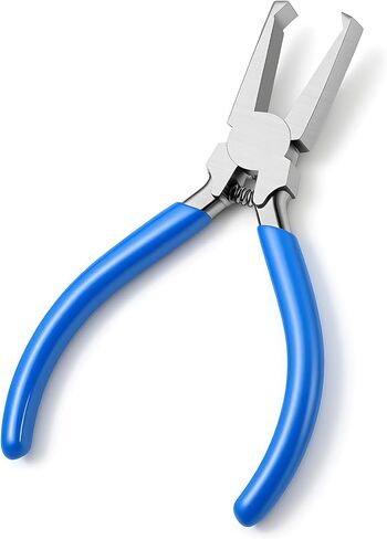 Fret Removal Pliers, Flat Head Guitar Fret Puller Tool with Blue Rubber Coating, Precision Cutting Pliers, Multifunctional Cutter Tool for Acoustic Eelectric Guitar Bass in Saudi Arabia