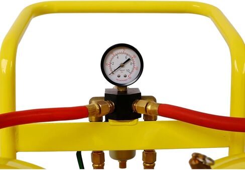 خزان مزدوج للصودا الكاشطة، 2 × 10 جالون وسائط مكبرة بسعة كاشطة 100 رطل، آلة تفجير الرمل شديدة التحمل للسيارات والمعادن والأسطح in Kuwait