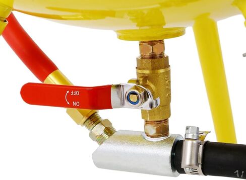 مكنسة رملية سعة 5 جالون، أداة تفجير رملية محمولة ذات وعاء ضغط مع مسدس تفجير، خزان تفجير كاشط للوسائط الهوائية لإزالة الصدأ والطلاء والأكسدة in Kuwait