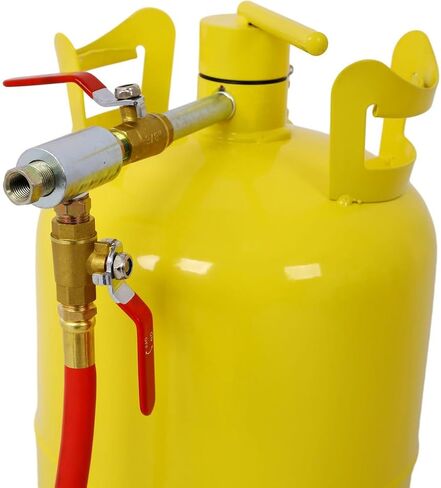 مكنسة رملية سعة 5 جالون، أداة تفجير رملية محمولة ذات وعاء ضغط مع مسدس تفجير، خزان تفجير كاشط للوسائط الهوائية لإزالة الصدأ والطلاء والأكسدة in Kuwait