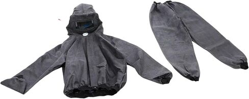 Durable Split Type Sandblasting Suit for Outdoor Work Painting Cutting Arc Shaped Overalls Rubber Cloth in Saudi Arabia