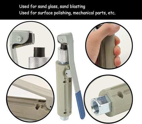 Sand Cleaner Nozzle Head with 3 Ceramic Tips, Fast On Off Ergonomic Non Slip Grip for Removing Paint Rust Grime from Cars Bathtubs Tiles Pools in Saudi Arabia