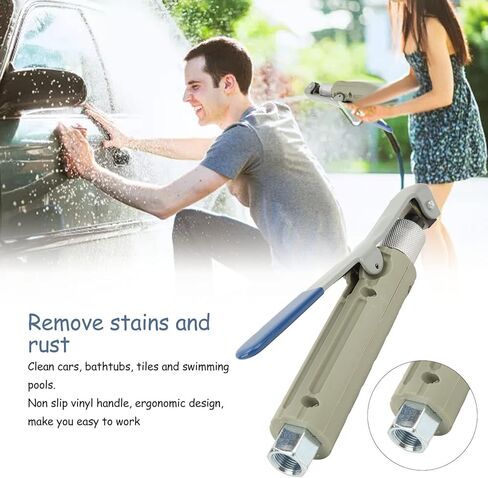 Sand Cleaner Nozzle Head with 3 Ceramic Tips, Fast On Off Ergonomic Non Slip Grip for Removing Paint Rust Grime from Cars Bathtubs Tiles Pools in Saudi Arabia
