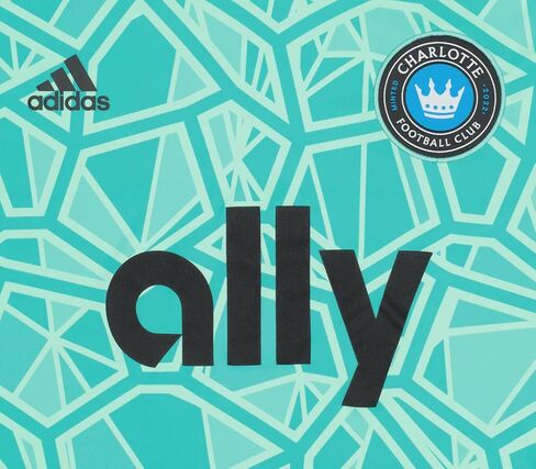 adidas Mens Charlotte FC MLS - Major League Soccer CON22GK Long Sleeve Jersey, Mint Rush/Aqua Blue in Saudi Arabia