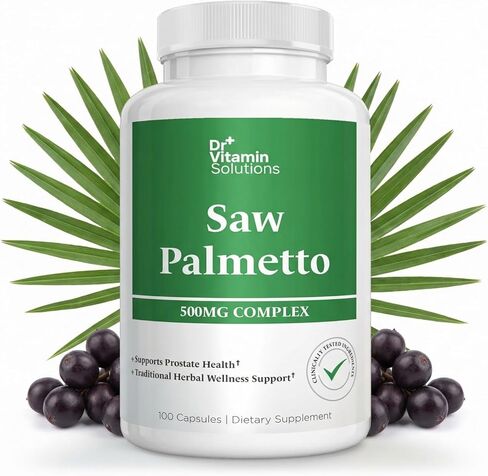 مركب دكتور فيتامين سو بالميتو 500 مجم، مستخلص 45%، 100 كبسولة، مكمل عشبي غير معدل وراثيًا لدعم صحة الرجال in Kuwait