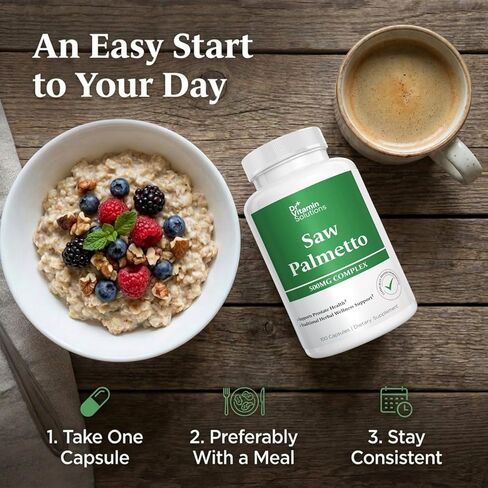 مركب دكتور فيتامين سو بالميتو 500 مجم، مستخلص 45%، 100 كبسولة، مكمل عشبي غير معدل وراثيًا لدعم صحة الرجال in Kuwait