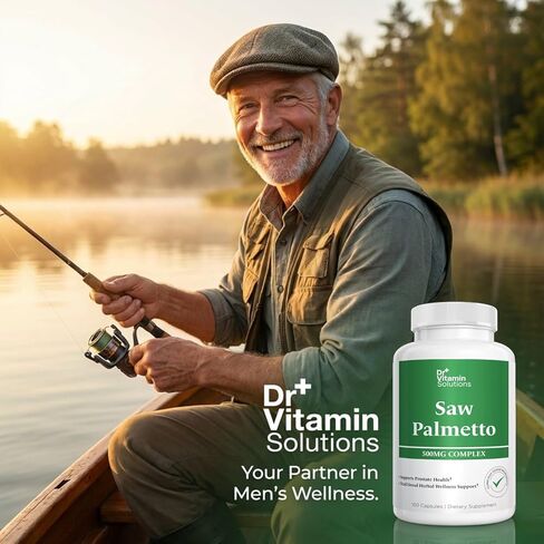مركب دكتور فيتامين سو بالميتو 500 مجم، مستخلص 45%، 100 كبسولة، مكمل عشبي غير معدل وراثيًا لدعم صحة الرجال in Kuwait