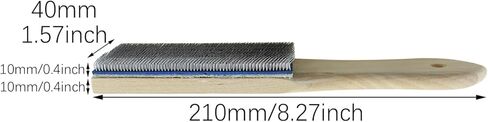 RLECS File Brush 210x40mm Metal Cleaning Brush Suitable for Woodworking Tool Maintenance and Automotive Repair Shop in Saudi Arabia