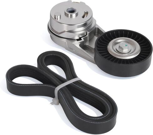 Serpentine Drive Belt Tensioner Kit Fit for Chevy Cobalt Equinox Orlando HHR Classic, Fit for Saturn Ion L100 L200 L300 LS LS1 LW1 LW200, Fit for Buick Regal Verano, 24430296, 38177, 5PK1030, 12634319 in Saudi Arabia