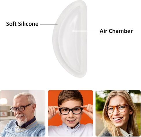 50 زوجًا من وسادات أنف النظارات، وسادة أنف من السيليكون الناعم المضادة للانزلاق للنظارات الشمسية in Kuwait