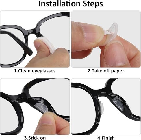 50 زوجًا من وسادات أنف النظارات، وسادة أنف من السيليكون الناعم المضادة للانزلاق للنظارات الشمسية in Kuwait