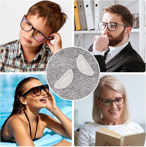 50 زوجًا من وسادات أنف النظارات، وسادة أنف من السيليكون الناعم المضادة للانزلاق للنظارات الشمسية in Kuwait