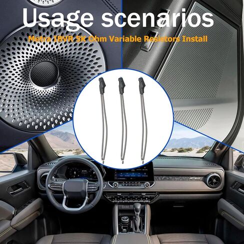 3 قطع من المقاومات المتغيرة من 5 إلى 10 دورات، متوافقة مع المقاومات المتغيرة Metra IBVR 5K Ohm لمقاومات متغيرة للسيارات من 5 إلى 10 دورات ومقاومات قابلة للتعديل من 0 إلى 5K للمعدات الصوتية in Kuwait