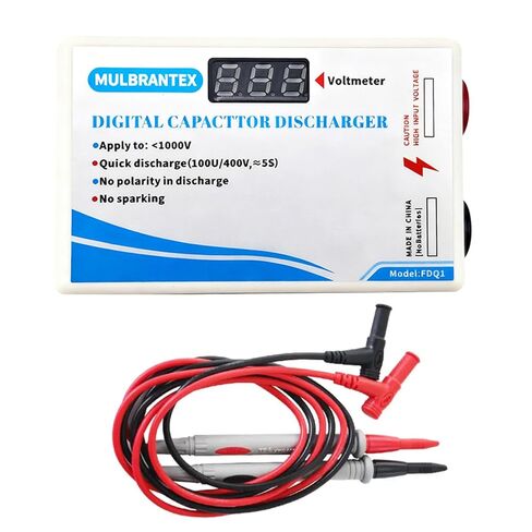 Digital Capacitor Discharge Tool with Voltmeter Display, max Display 999, Voltage Discharge Tool for DC/AC Testing, with Test Probe in Saudi Arabia