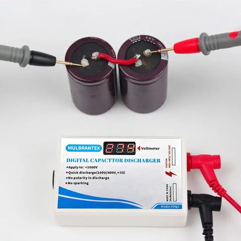 Digital Capacitor Discharge Tool with Voltmeter Display, max Display 999, Voltage Discharge Tool for DC/AC Testing, with Test Probe in Saudi Arabia