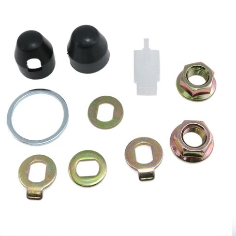 Electric Bicycle Wheel Lock Nuts E-Bike Hub Motor Mounting Screw Set M14 bass Bike hub nut Bike Safety Washers Motor Axle Bolt for Electric Bike Scooter 1 Set in Saudi Arabia