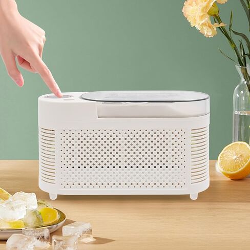 Fast Ice-Making Mini Countertop Ice Maker Portable Compact Design Low Noise Operation for Home Kitchen Office Car Travel RV Enthusiasts (White) in Saudi Arabia