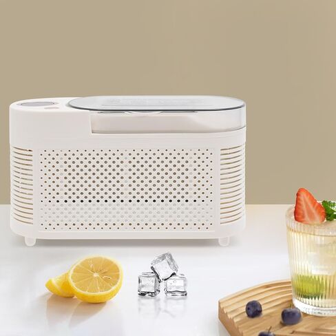 Fast Ice-Making Mini Countertop Ice Maker Portable Compact Design Low Noise Operation for Home Kitchen Office Car Travel RV Enthusiasts (White) in Saudi Arabia