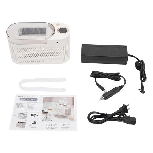 Fast Ice-Making Mini Countertop Ice Maker Portable Compact Design Low Noise Operation for Home Kitchen Office Car Travel RV Enthusiasts (White) in Saudi Arabia
