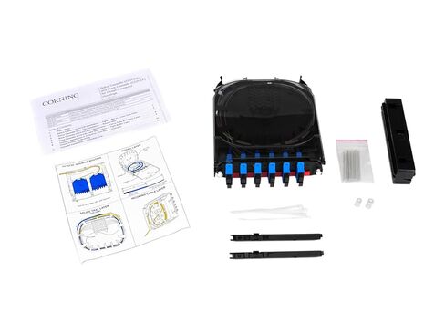 Corning CCH-CS12-59-P00RE Splice Cassette, 12 Fiber, SC UPC Duplex Singlemode (OS2) in Kuwait