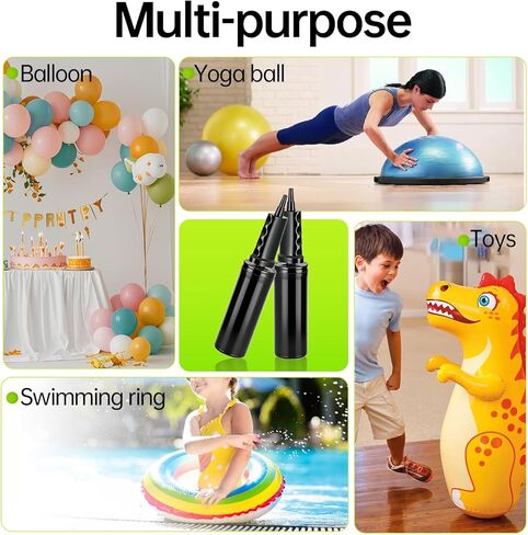 عبوتان من مضخة كرة التمرين المتوافقة مع مدرب التوازن Bosu، مضخة هواء يدوية محمولة لكرة التمرين - استبدال مضخة كرة اليد سريعة التضخم لكرات Bosu، وكرات اليوجا، ومعدات اللياقة البدنية in Kuwait