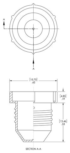 Caplugs PD-40 PD Series – Plastic Threaded Plug for Flared JIC Fittings, 200 Pack, Red LD-PE, Thread Size 7/16-20", Open End Protection, Leak Prevention, Automotive, Hydraulic Systems (99394692) in Saudi Arabia