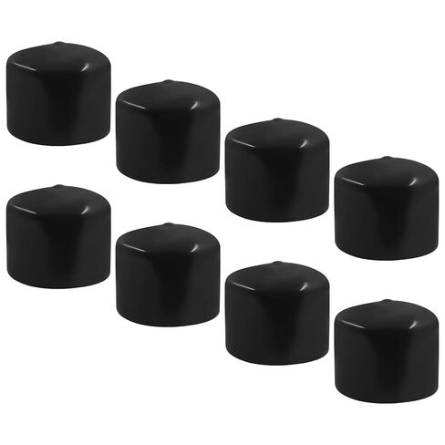 أغطية نهاية مطاطية مقاس 1-1/2 بوصة (38 مم)، أغطية نهاية دائرية من مادة PVC الناعمة، غلاف واقي للأنابيب المعدنية، الأسوار، أرجل الأثاث، 8 قطع in Kuwait