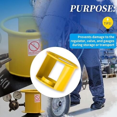 Acetylene Cylinder Regulator Protector Safety Cap(3-1/2" x 11") Compatible with Acetylene Cylinder Regulator Fine Thread Collar in Saudi Arabia