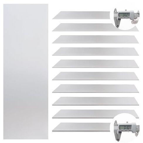 30 PCS Shim Stock Assortment, Thin Metal Strips Shims Stock 304 Stainless Steel 1" W x 6" L, Corrosion Resistant, Burr-Free, Bendable Metal shims for Leveling & DIY, 10 Thickness (0.0007"-0.01") in Saudi Arabia