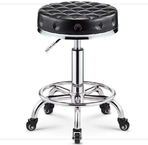 Stool with Wheels Vanity Chair Round Rolling Stools Heavy Duty Hydraulic for Shop Guitar Lab Tattoo Workbench Medical Adjustable Swivel Stool Chair (Style#2) in Saudi Arabia