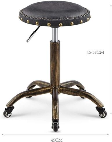 Stool with Wheels Rolling Stools with Wheels Rolling Heavy Duty Hydraulic for Shop Guitar Lab Tattoo Workbench Medical Adjustable Swivel Stool Chair (#1) in Saudi Arabia