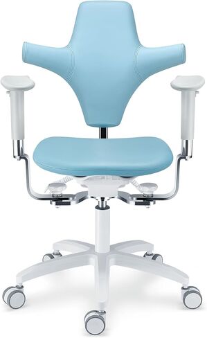 Microscope Doctor's Chair with 360 Degree Rotating Armrest,Adjustable Height and Backrest Angle Lifting Chair U-Series Skin Feel Leather Cushion (PLST-090) in Saudi Arabia