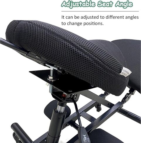 Saddle Chair Ergonomic Office Saddle Kneeling Chair with Mesh Pad, Black Lab Rolling Angled Chair Steel Frame, Home/Shop/Classroom Adjustable Stool in Saudi Arabia