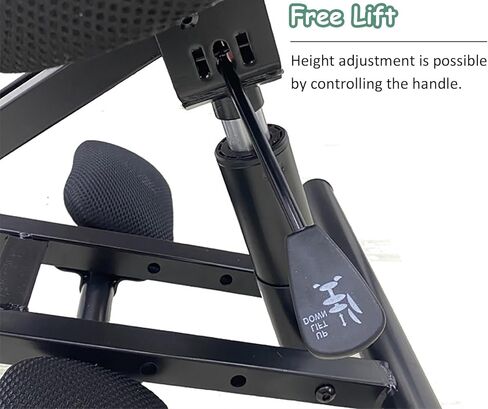 Saddle Chair Ergonomic Office Saddle Kneeling Chair with Mesh Pad, Black Lab Rolling Angled Chair Steel Frame, Home/Shop/Classroom Adjustable Stool in Saudi Arabia